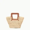 SHIRLEY MINI BUCKET BAG  NATURAL RAFFIA