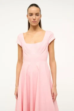 SHORT SLEEVE WELLS DRESS PEARL PINK