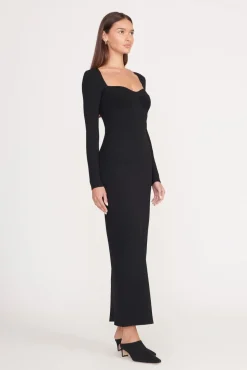 SILHOUETTE DRESS BLACK