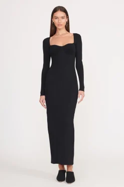 SILHOUETTE DRESS BLACK