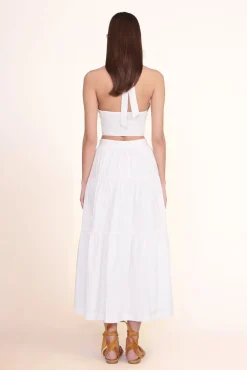SMOCKED KAI TOP  WHITE