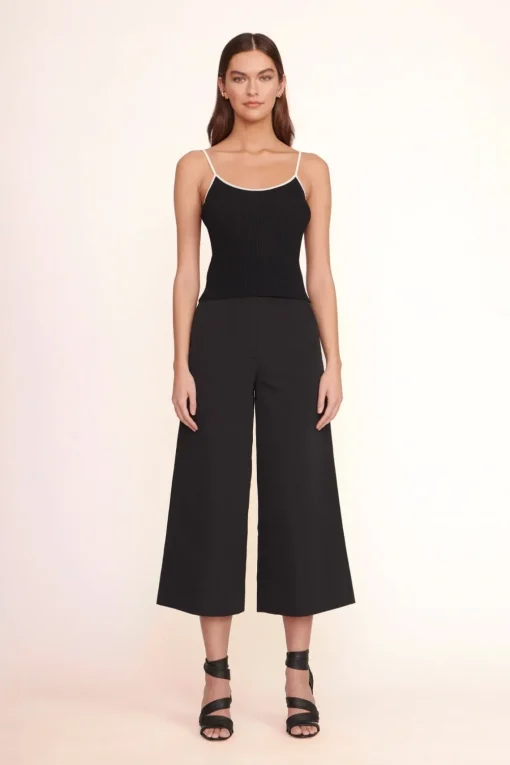 SOLEIL TOP  BLACK WHITE