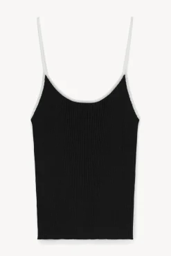 SOLEIL TOP  BLACK WHITE