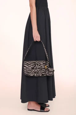 TOMMY BEADED BAG  BLACK WHITE
