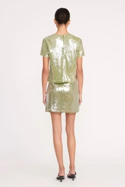 VEDETTE SKIRT  GARDEN MOSS