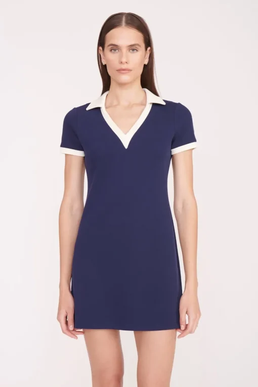 VOLLEY DRESS  NAVY IVORY