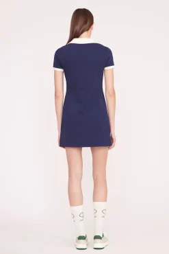 VOLLEY DRESS  NAVY IVORY