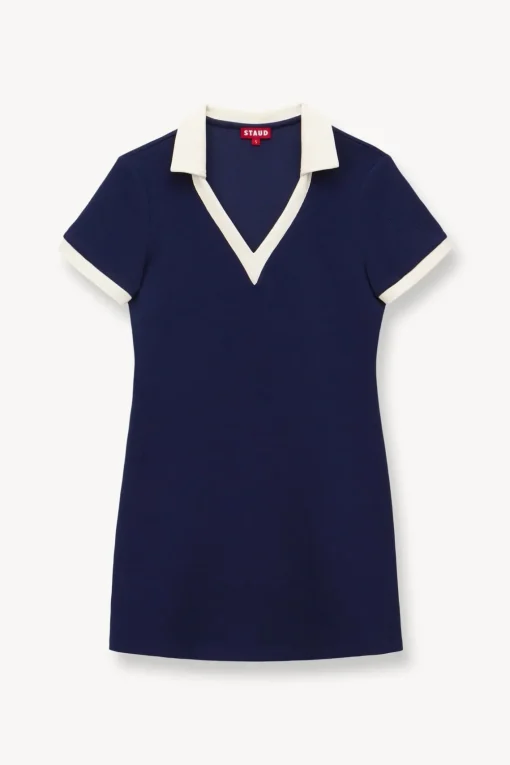 VOLLEY DRESS  NAVY IVORY