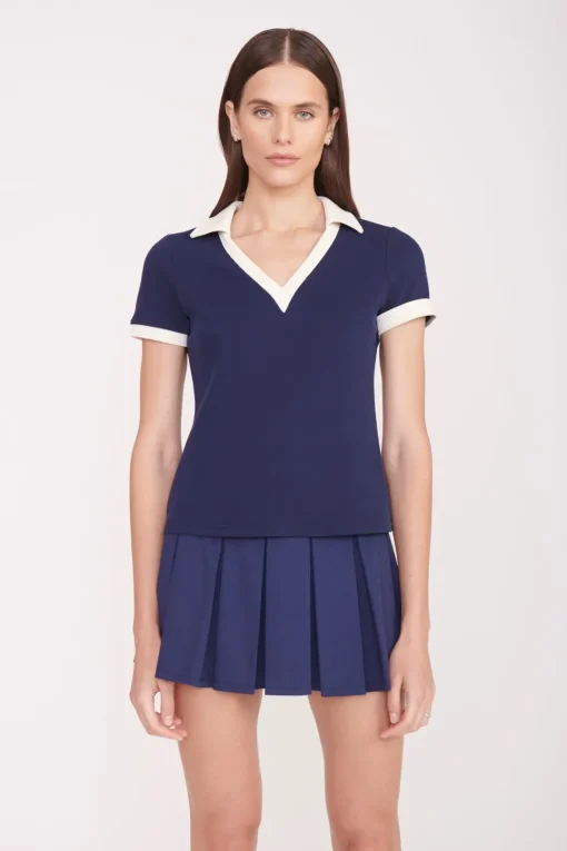 VOLLEY TOP  NAVY IVORY