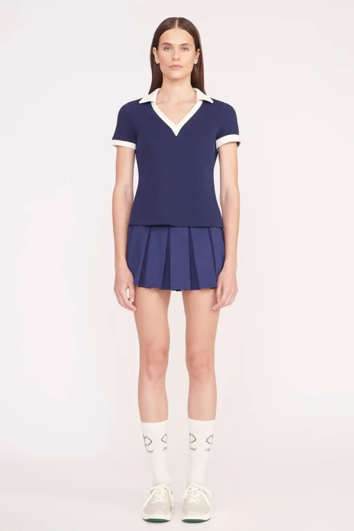 VOLLEY TOP  NAVY IVORY
