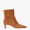 WALLY ANKLE BOOT  TAN SUEDE