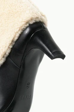 WALLY FOLDOVER BOOT  BLACK CREAM