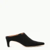 WALLY MULE  BLACK SUEDE