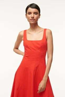 WELLS DRESS  RED ROSE
