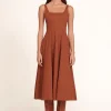 WELLS DRESS  TAN