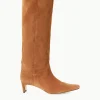 WESTERN WALLY BOOT  TAN SUEDE